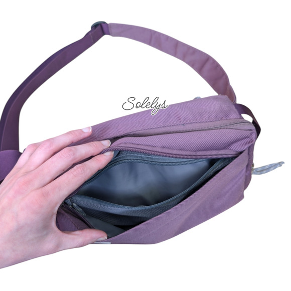 The North Face Field Bag Crossbody Pikes Purple Blackberry Wine RARE OG Style - Picture 9 of 13